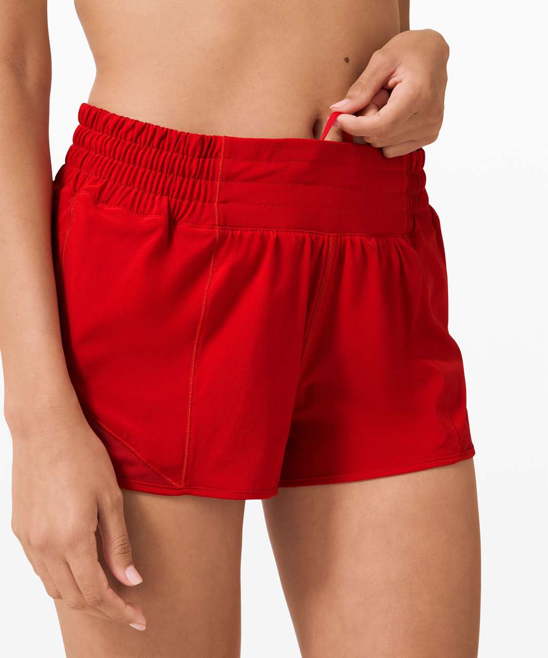 Lululemon Hotty Hot Short *High-Rise 2.5" - Dark Red - lulu fanatics