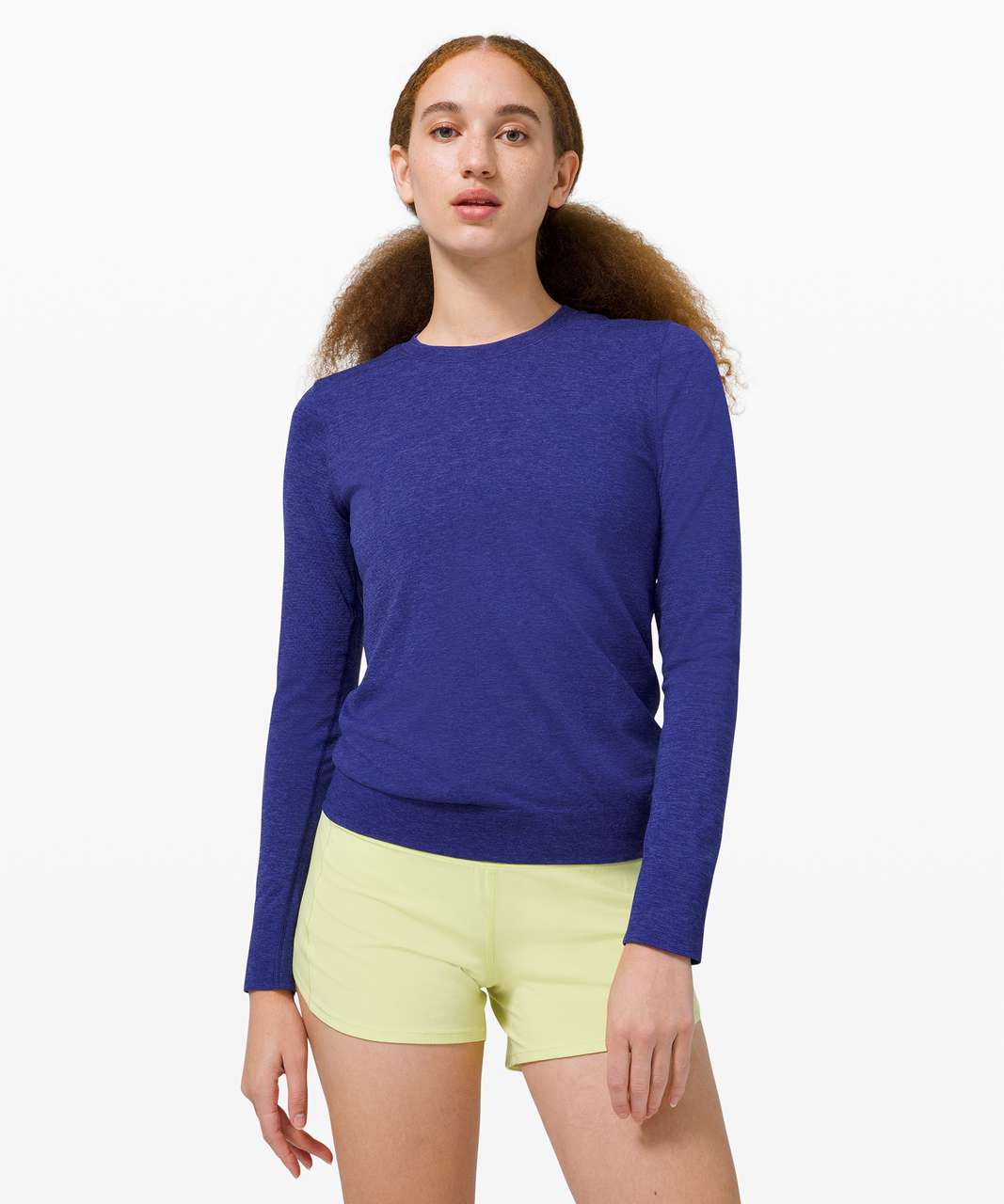 Lululemon Swiftly Breathe Long sleeve Women Blue SZ 4