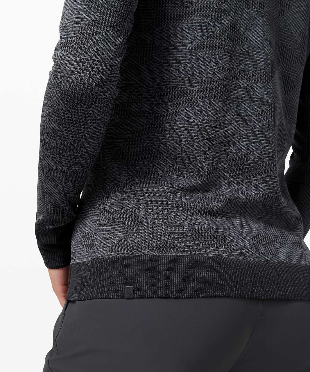 Lululemon Swiftly Breathe Long Sleeve - Vented Camo Black / Asphalt Grey -  lulu fanatics