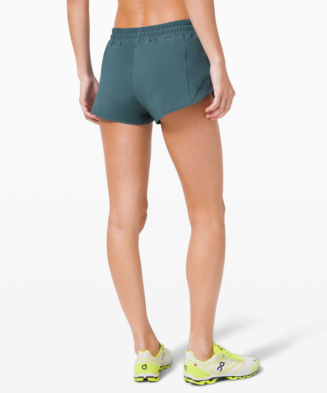 Lululemon Hotty Hot Low Rise Short 4 - Teal Lagoon - lulu fanatics