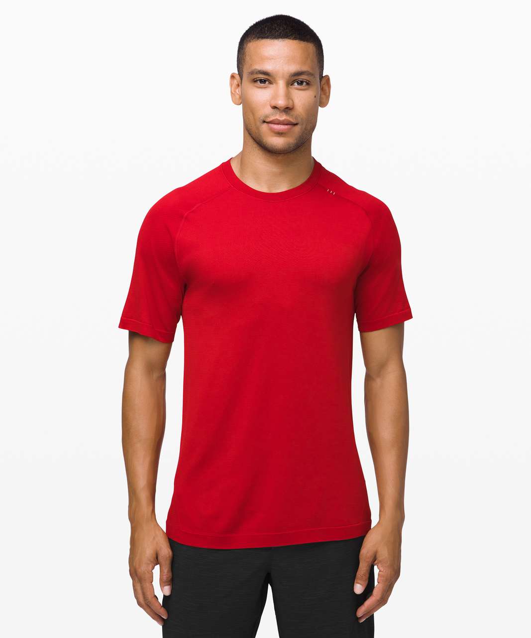 Lululemon Lightweight Stretch Running Short Sleeve Shirt - Love Red - lulu  fanatics