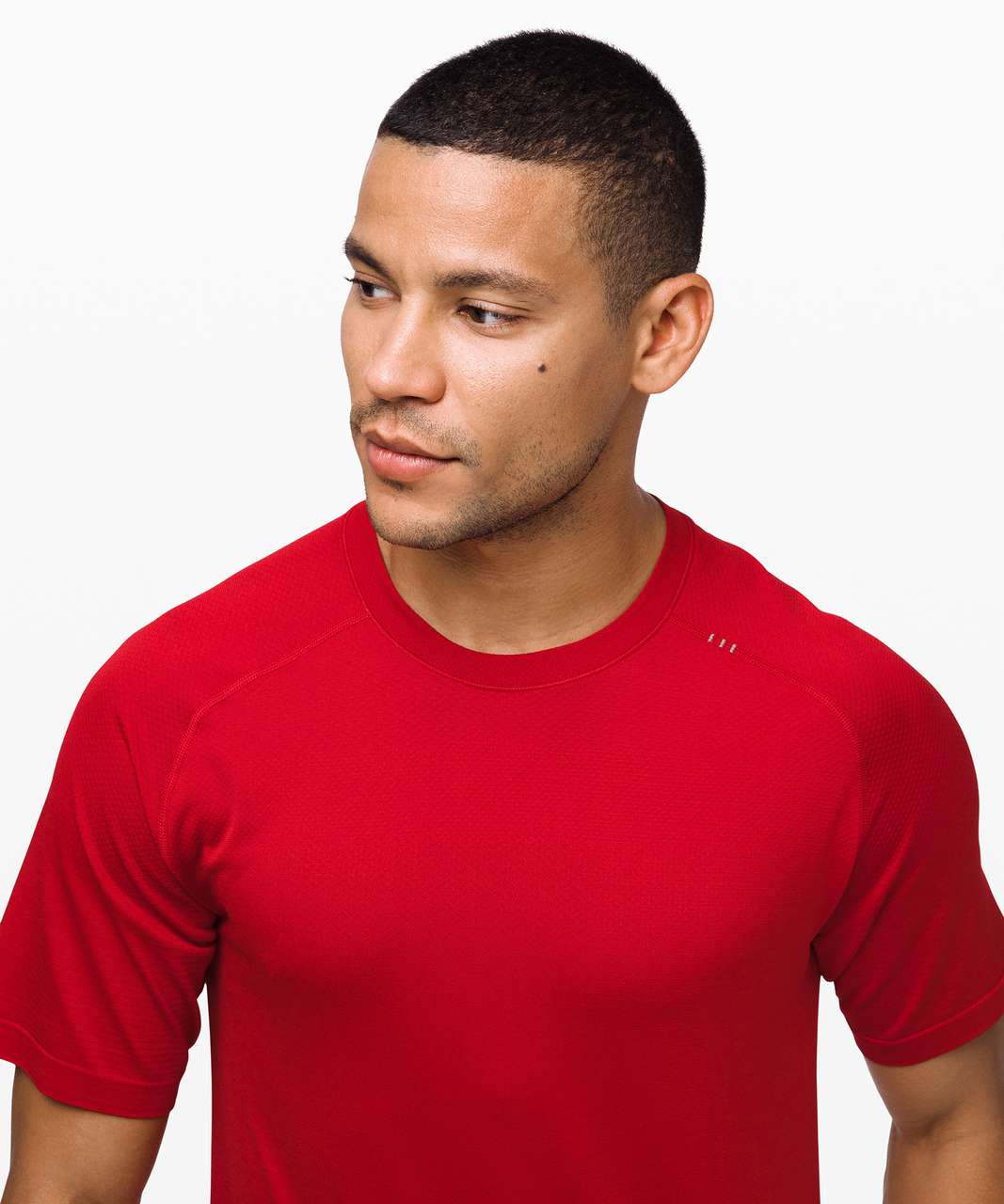 Lululemon Metal Vent Tech Short Sleeve - Dark Red / Dark Red