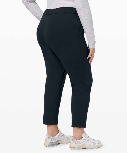 Lululemon Keep Moving 7/8 Pant - Heathered Black / Black - lulu