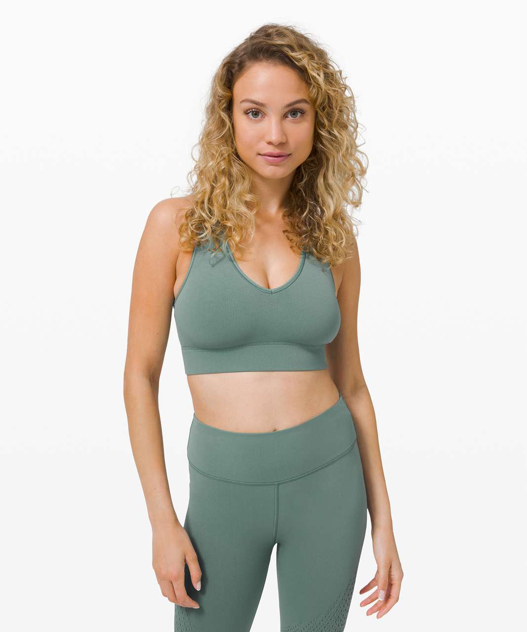 Lululemon Reveal Bra Digital Rain *Light Support, C/D Cup - Tidewater Teal