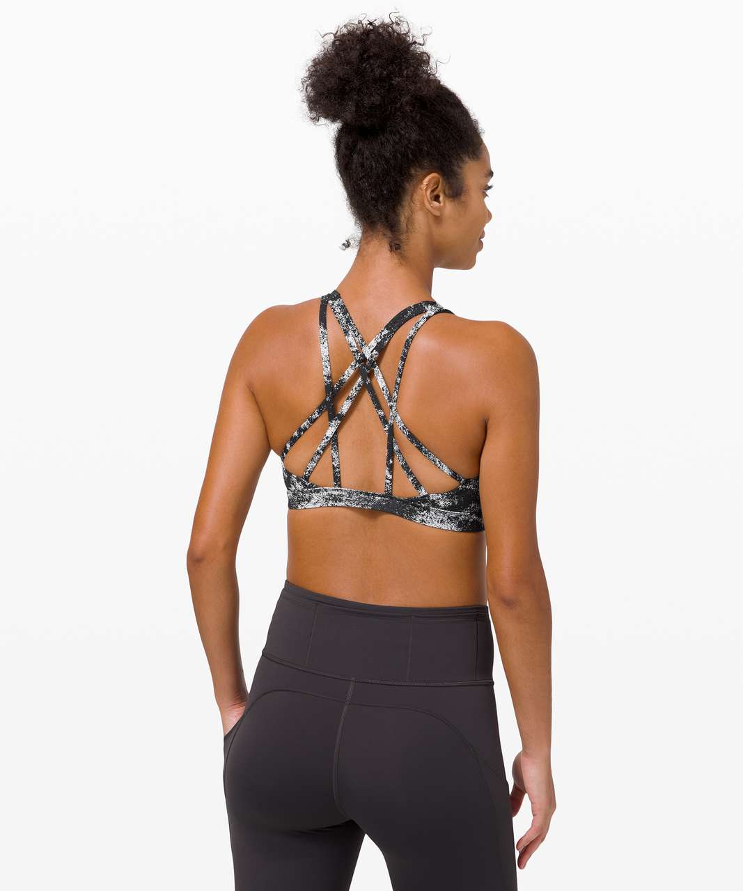 Lululemon Free To Be Serene Bra High Neck Long Line - Black - lulu fanatics