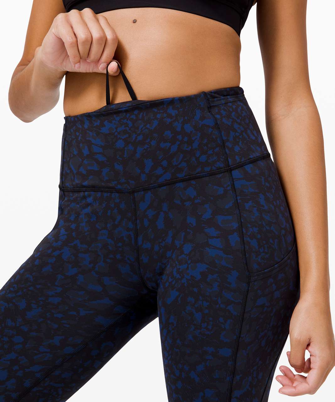 Lululemon Fast and Free High-Rise Crop II 23" *Non-Reflective - Wild Thing Camo Larkspur Multi