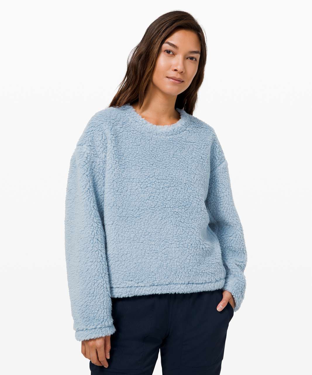 lululemon athletica Alpaca Wool-blend Crewneck Sweater in Blue