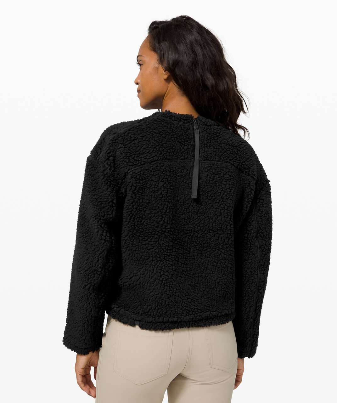 Lululemon Wool Whenever Crew - Black - lulu fanatics