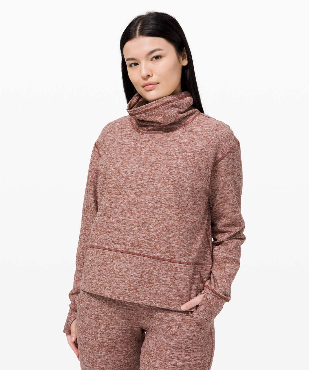 Lululemon Ready to Rulu Fleece Pullover - Heathered Savannah