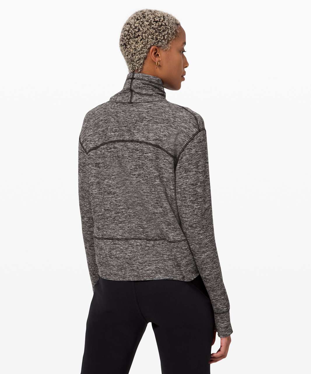 Lululemon Ready to Rulu Fleece Pullover - Heathered Black