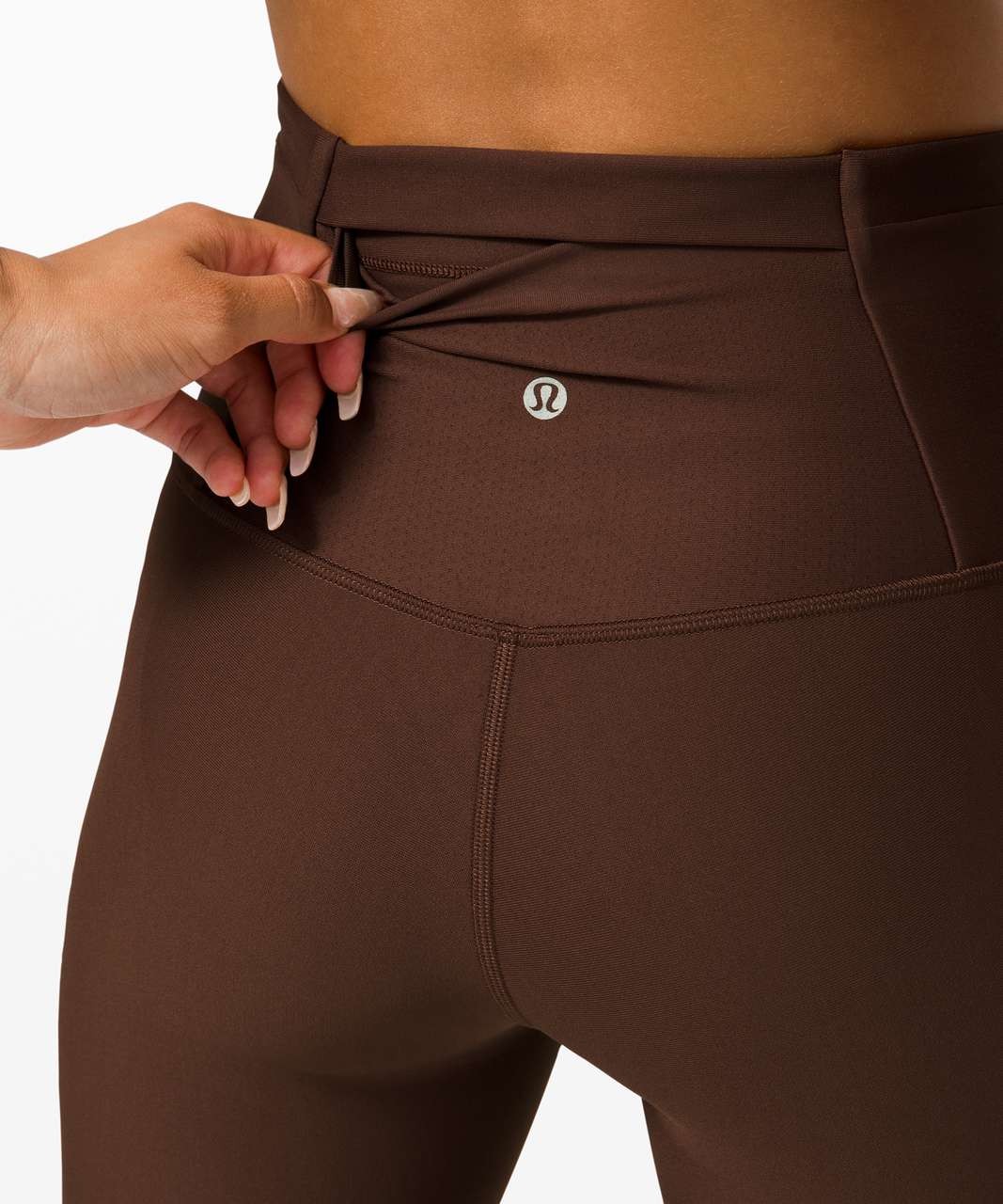 Lululemon Zoned In Tight 27” *Envelope Pocket - Brown Earth - lulu fanatics