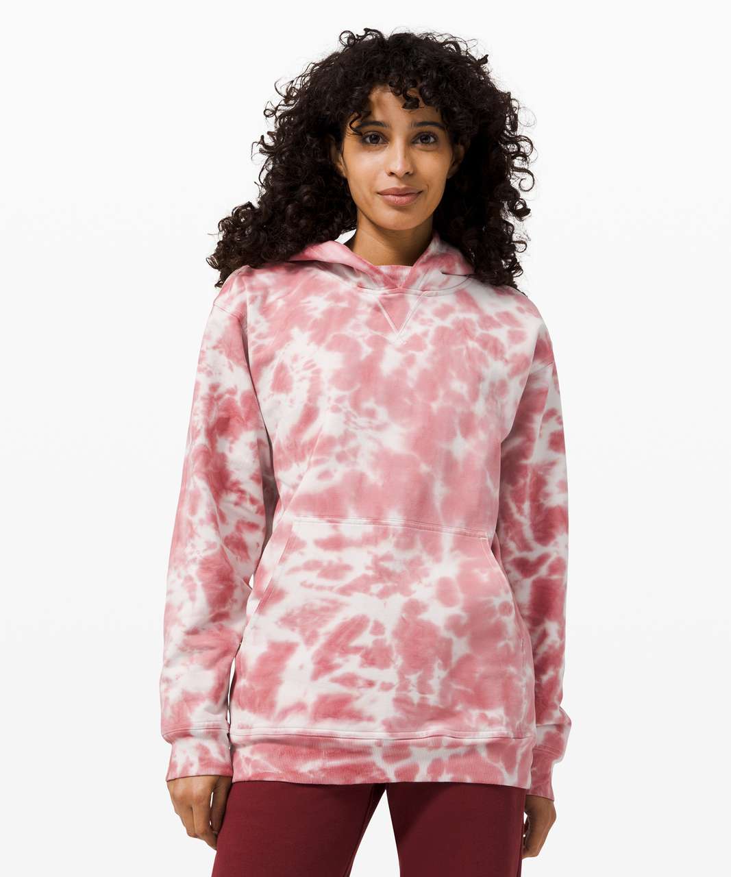 Lululemon All Yours Hoodie Tie Dye *Fleece - Marmoleado Tie Dye Brier Rose  - lulu fanatics