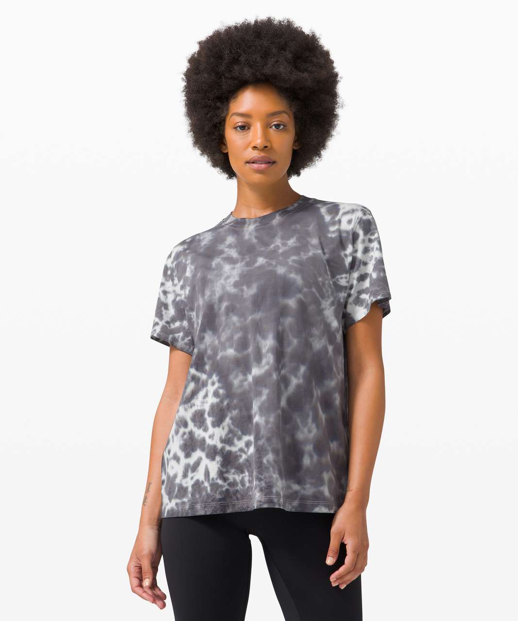 Shibu Tie Dye Floral Shirt TIN GREY