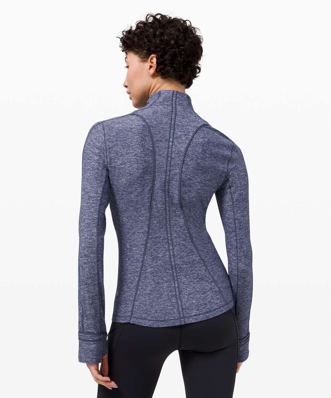 Lululemon Run Briskly 1/2 Zip - Heathered Cadet Blue