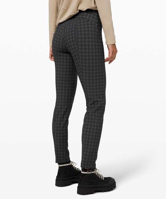 Lululemon Here to There High-Rise 7/8 Pant - Crosshatch Texture Magnet Grey  Multi / Magnet Grey - lulu fanatics