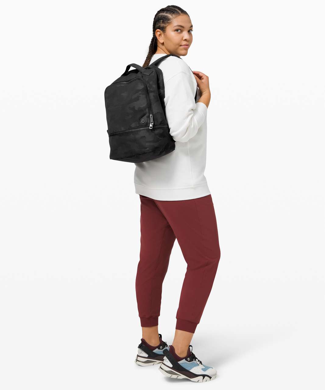 Lululemon City Adventurer Backpack *17L - Heritage Camo Jacquard Max Black Graphite Grey