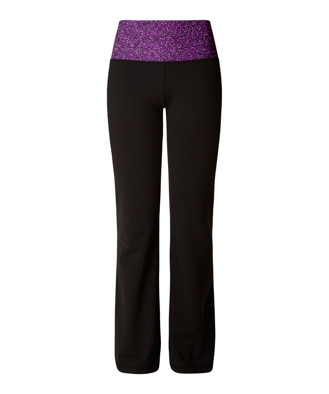 Lululemon Groove Pant *Full-On Luon (Regular) - Black / Shine Dot Black /  Ghost - lulu fanatics