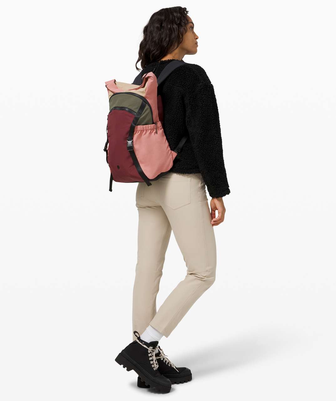 Lululemon Pack and Go Backpack - Deco Pink / Trench / Savannah / Army Green