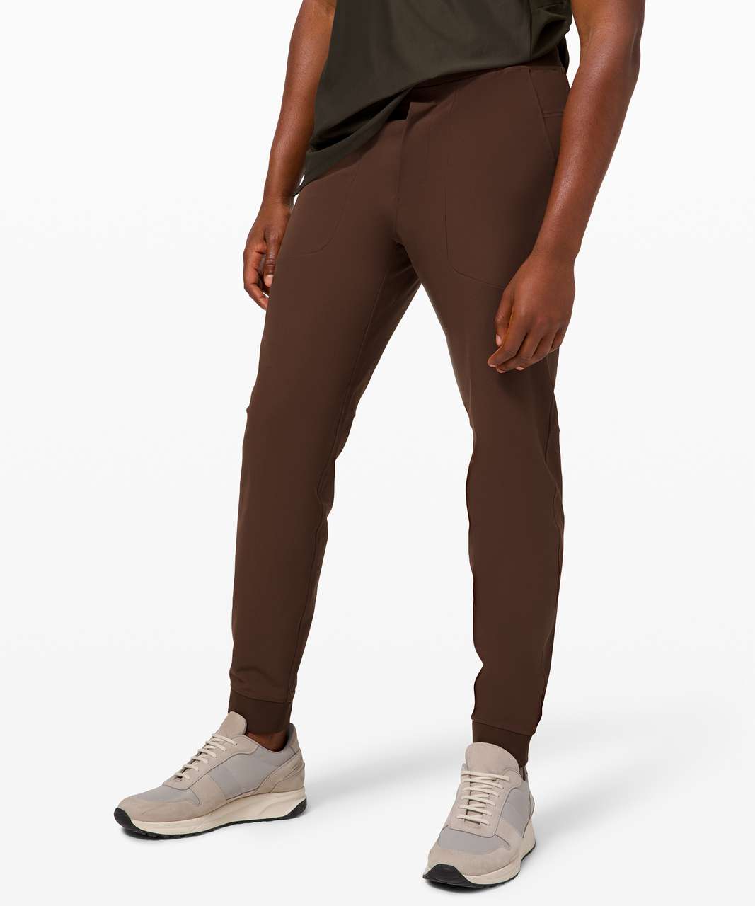 Requested fit pic - Warpstreme Joggers size 28 in spiced chai. Additional  details in comments. : r/lululemon