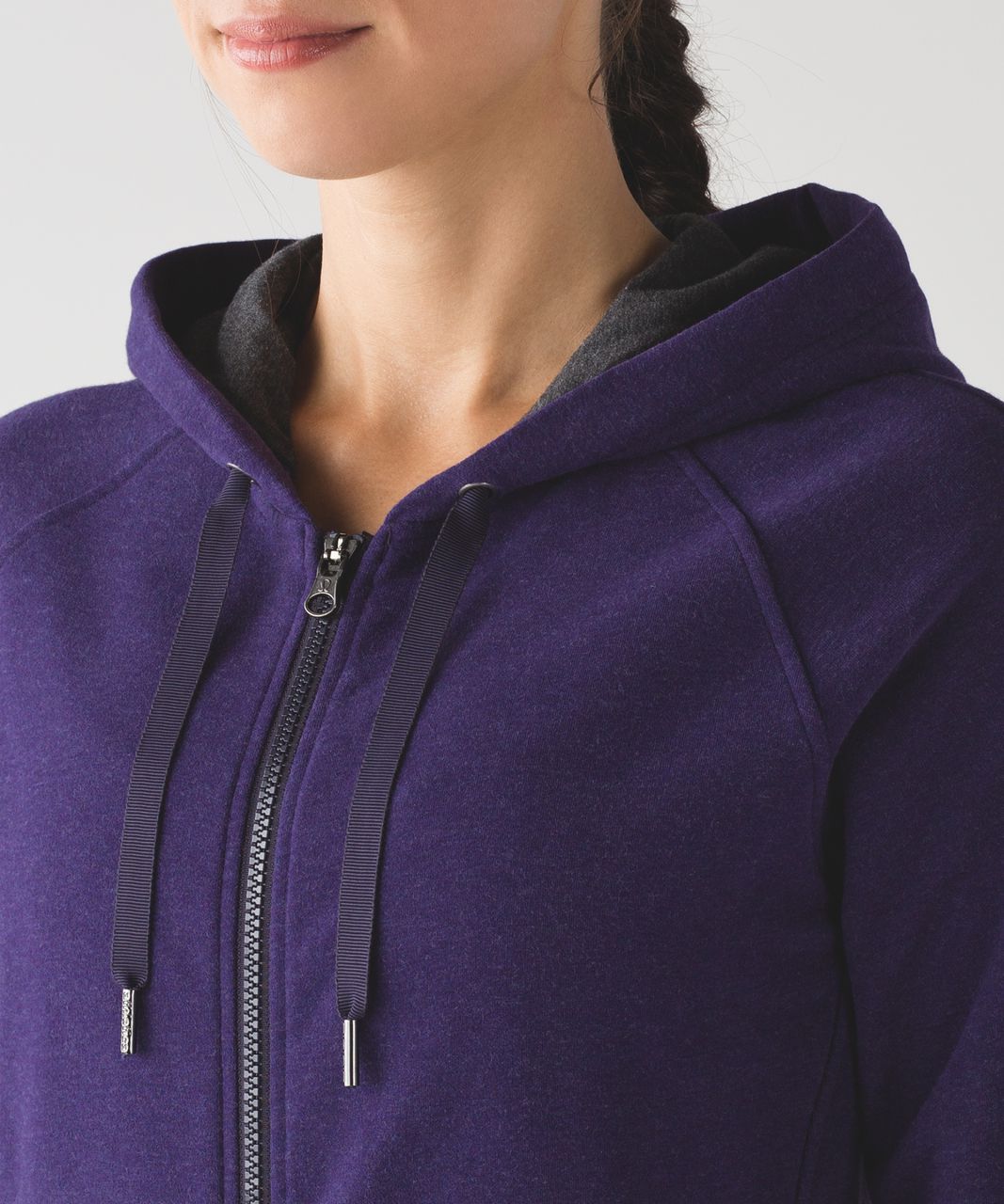 Lululemon Split Hoodie - Heathered Black Grape