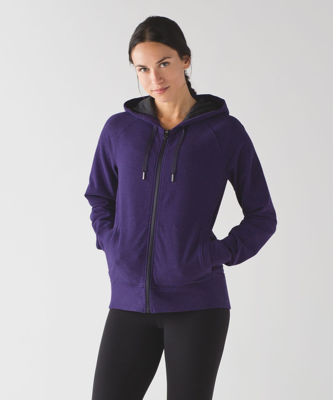 Lululemon Split Hoodie - Heathered Light Grey - lulu fanatics