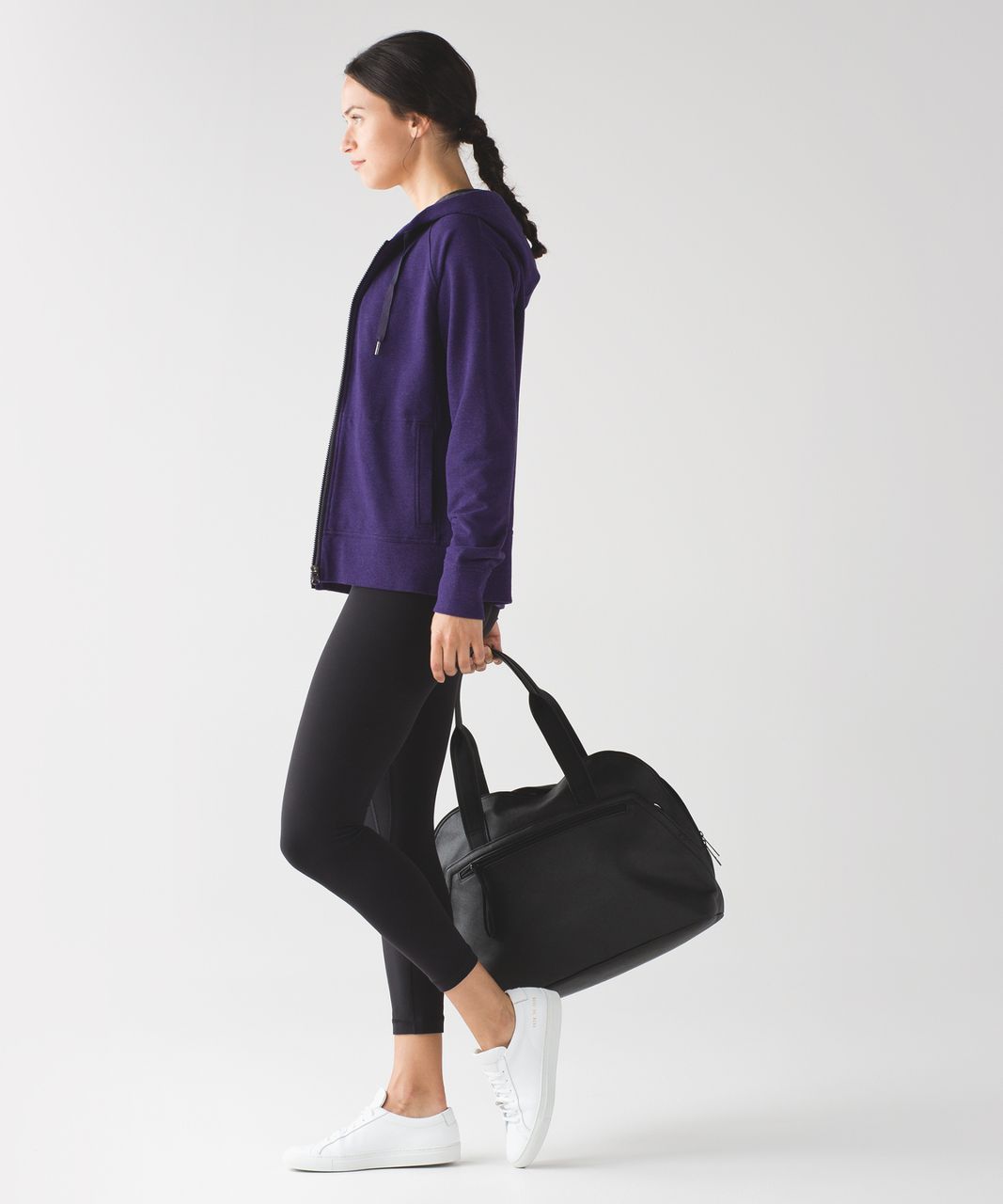 Lululemon Split Hoodie - Heathered Black Grape - lulu fanatics