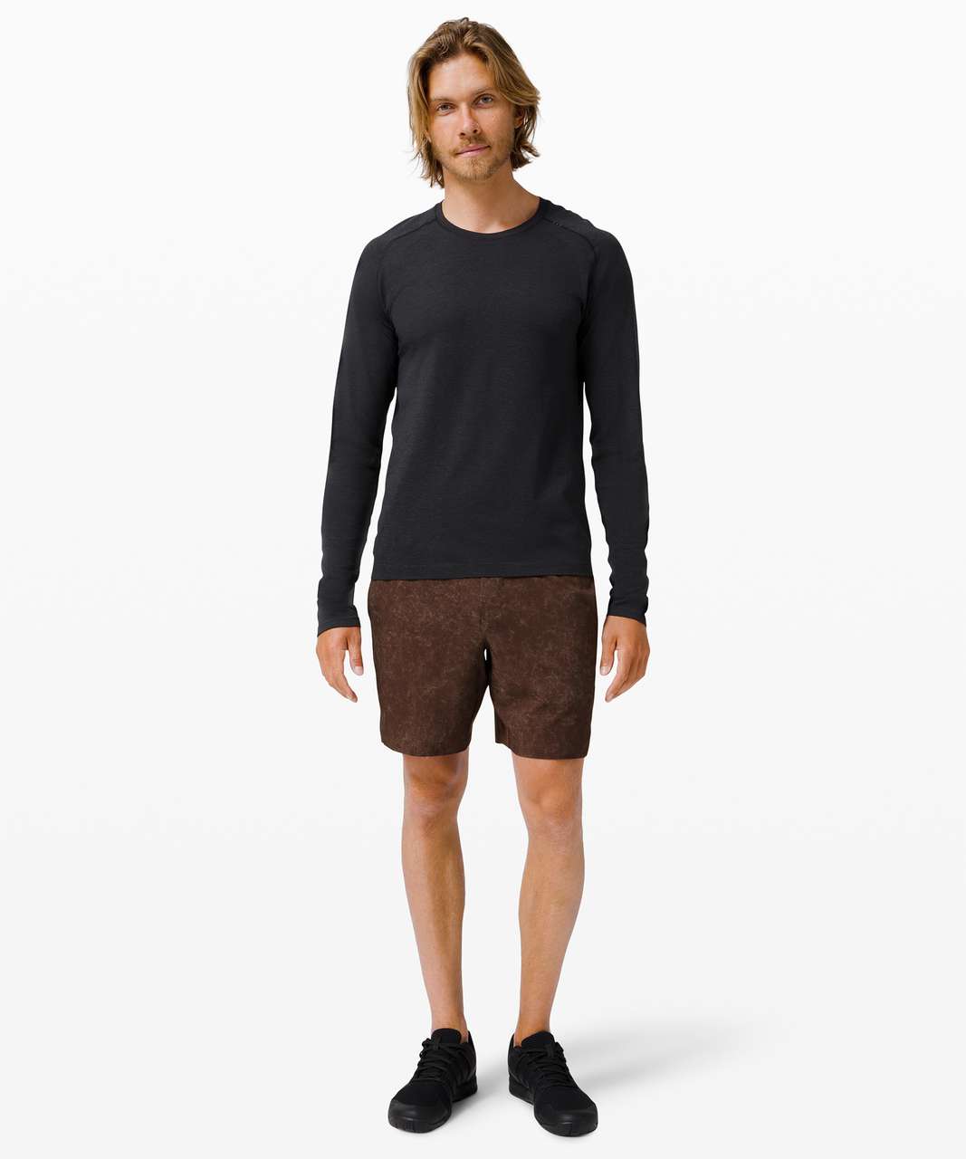 Lululemon T.H.E. Short 7" *Linerless - Gravel Dust Brown Earth Multi