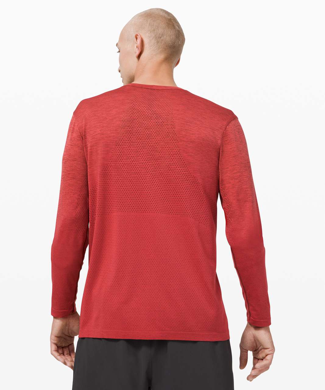 Lululemon Metal Vent Breathe Long Sleeve - Savannah / Watermelon Red