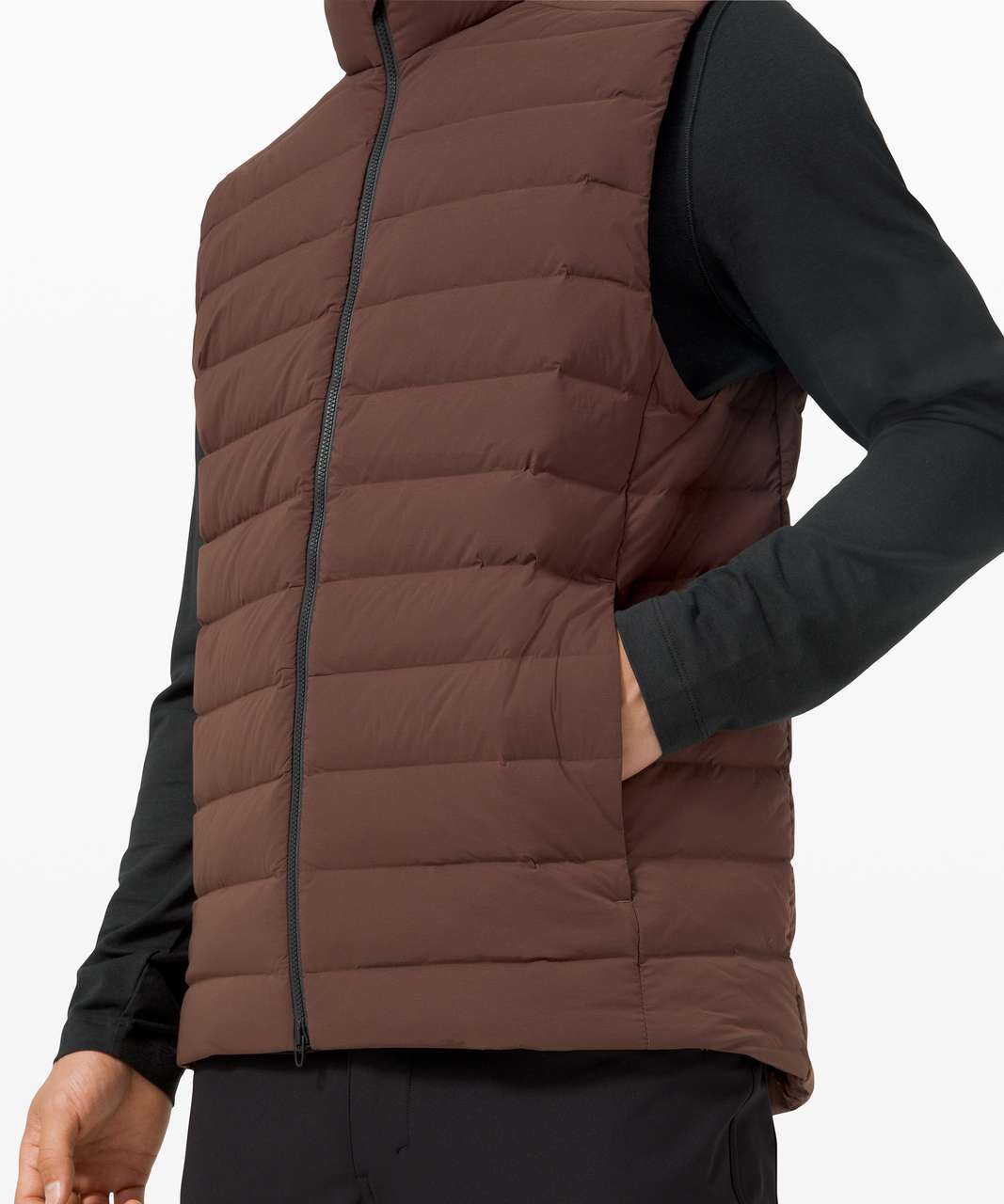 Lululemon Navigation Stretch Down Vest - Brown Earth