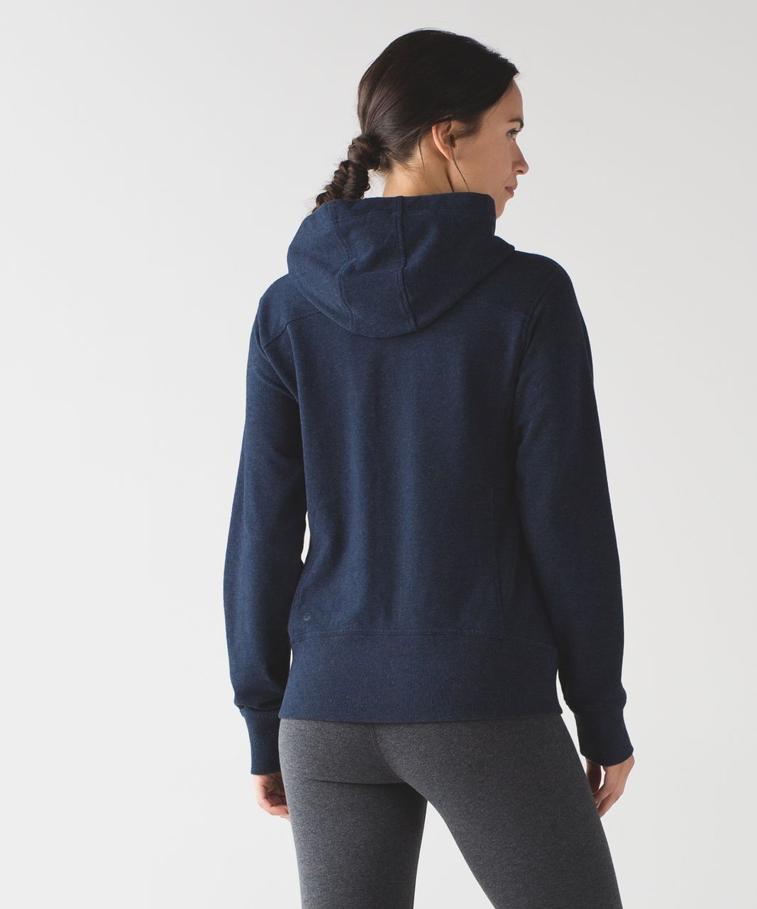 Lululemon Split Hoodie - Heathered Naval Blue - lulu fanatics