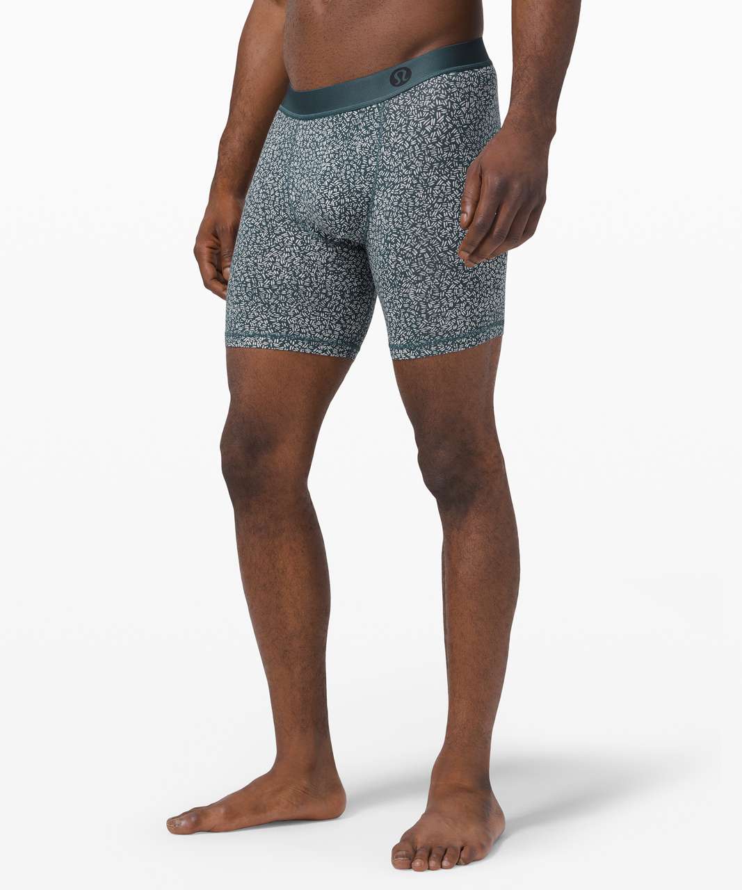 Lululemon Always In Motion Boxer *The Long One 5 Pack 7" - Heathered Core Medium Grey / Black / Pip Antique White Iron Blue / Iron Blue