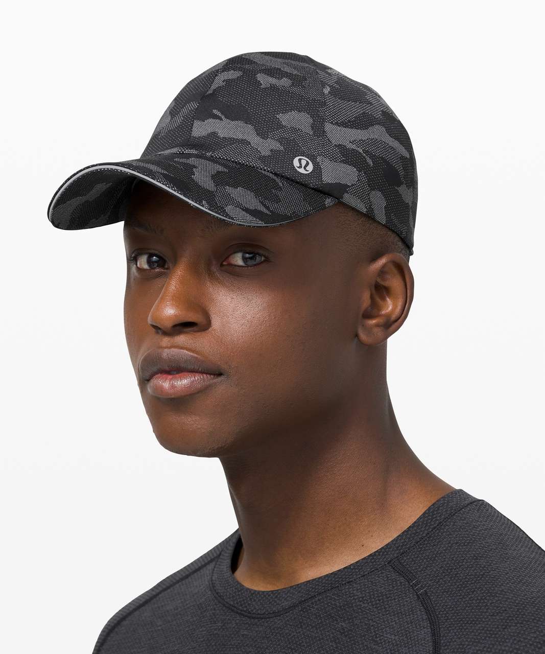 Lululemon Fast and Free Mens Run Hat - Variegated Mesh Camo Black - lulu  fanatics