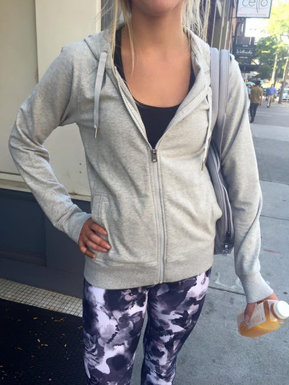 Lululemon Split Hoodie - Heathered Light Grey