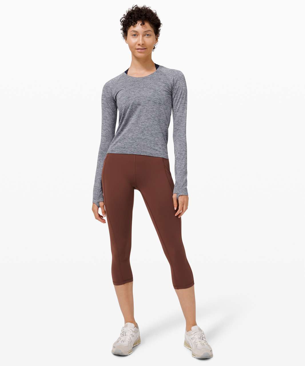 Lululemon Swiftly Tech Long Sleeve 2.0 *Race Length - True Navy / White -  lulu fanatics