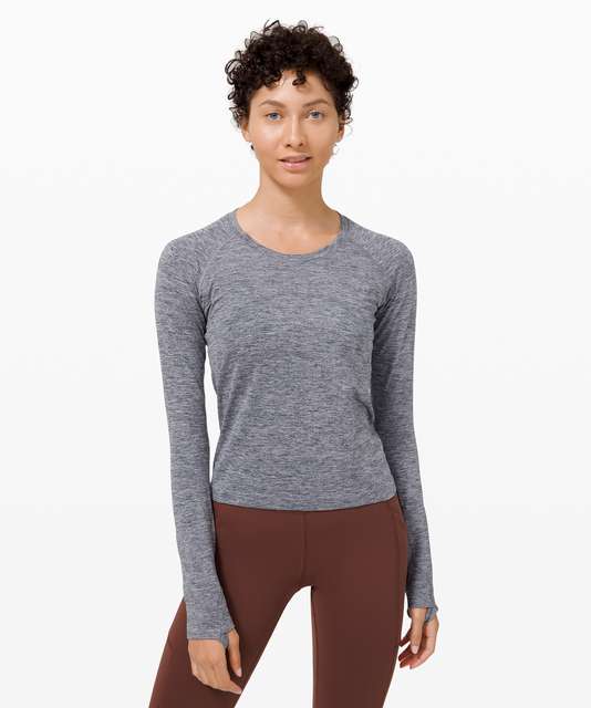 Lululemon Run: Swiftly Tech Long Sleeve - Porcelaine - lulu fanatics