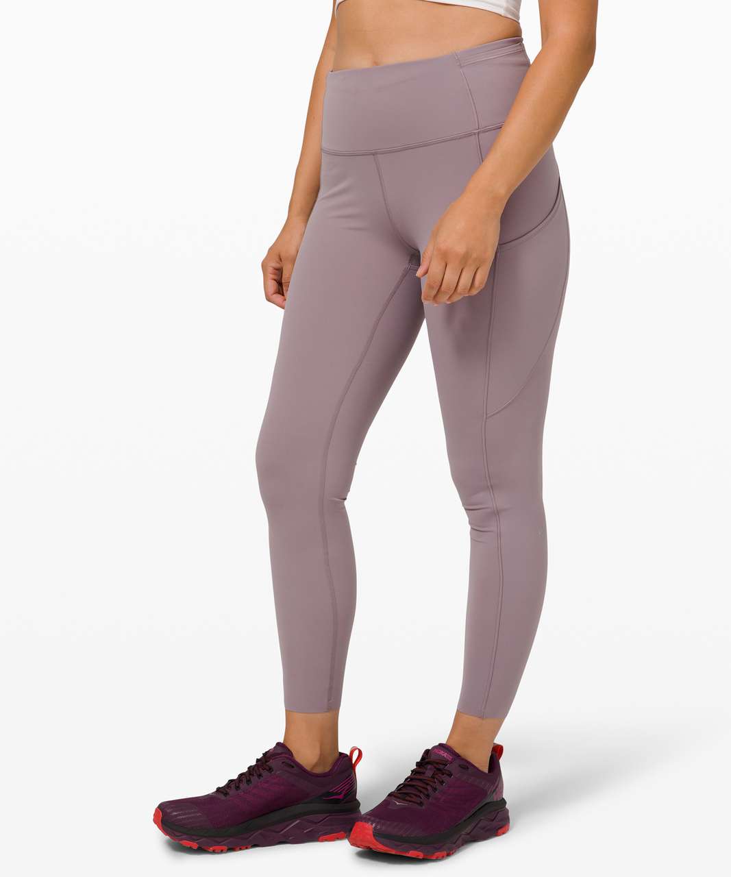 NEW LULULEMON Fast Free 25 Tight 12 Vintage Plum Non-Reflective