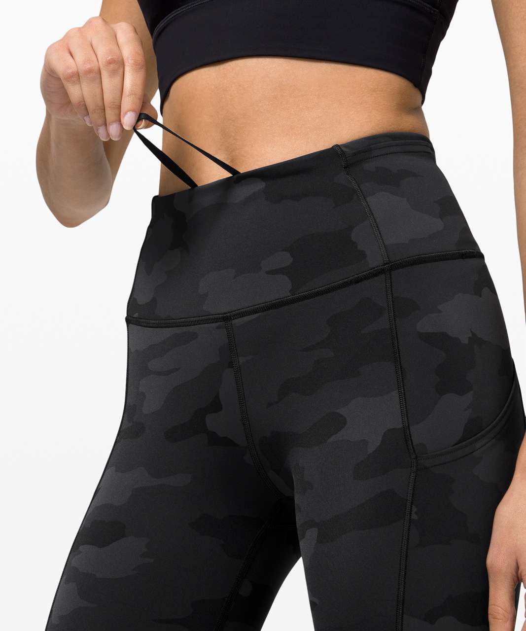 Lululemon Fast and Free Tight 28 *Non-Reflective - Heritage 365 Camo Deep  Coal Multi - lulu fanatics