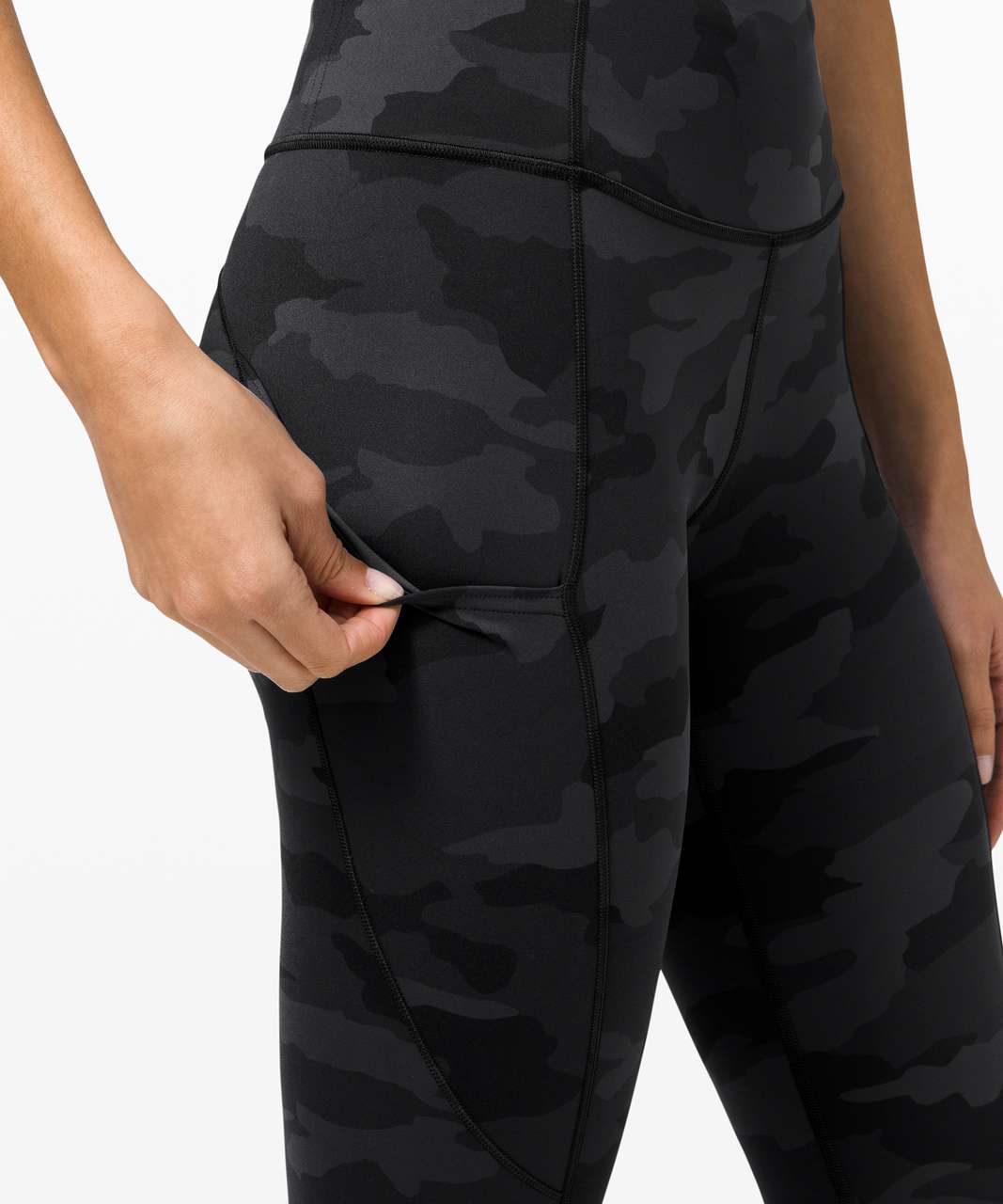 Lululemon Fast and Free Tight 28" *Non-Reflective - Heritage 365 Camo Deep Coal Multi