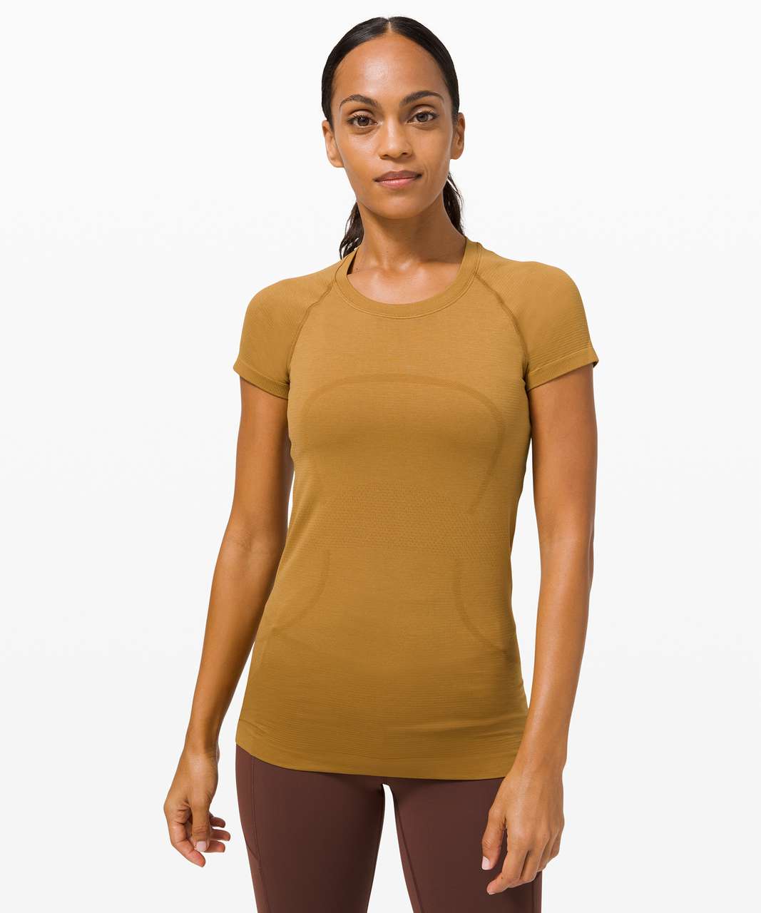 Lululemon Swiftly Tech Short Sleeve 2.0 - Spiced Bronze / Spiced Bronze - lulu  fanatics