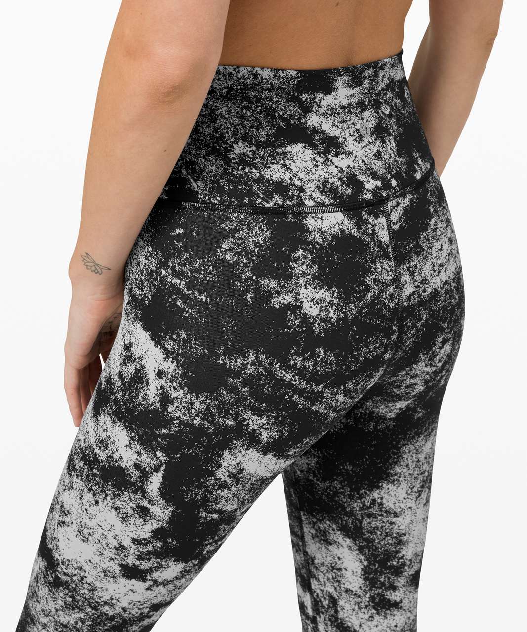 Lululemon Wunder Under High-Rise Tight 25" *Full-On Luxtreme - Aerify Jacquard Black Alpine White