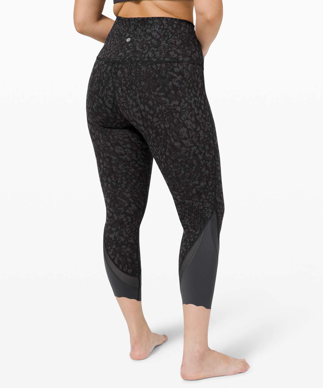 Lululemon Wunder Under High-Rise Crop 23" *Updated Scallop Full-On Luxtreme - Wild Thing Camo Deep Coal Multi
