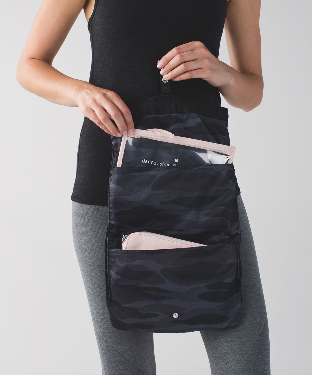 Lululemon Sweaty Or Not Kit - Mini Coast Camo Dark Slate Black / Black