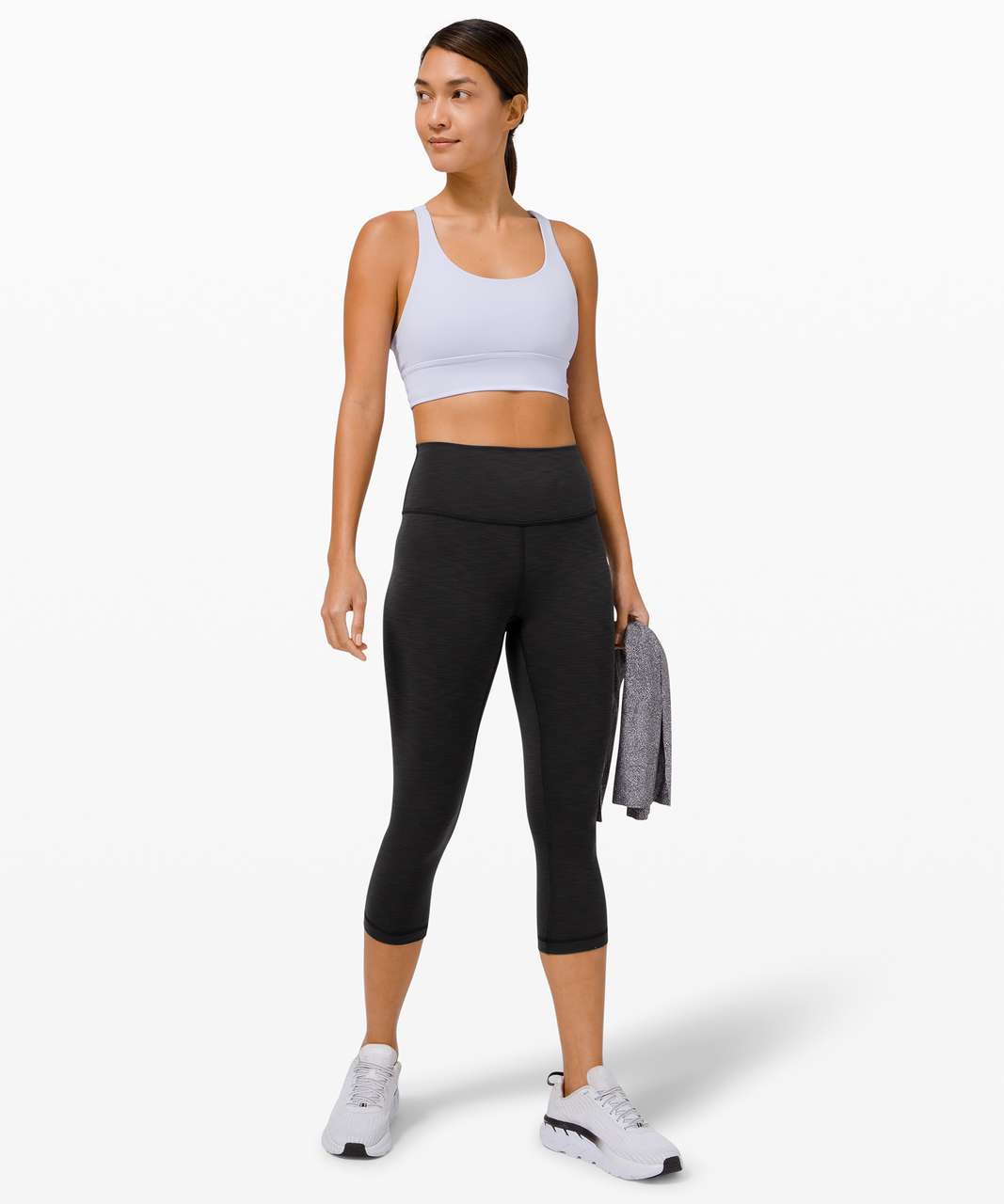 Lululemon Wunder Train High-Rise Crop 21" - Heathered Black