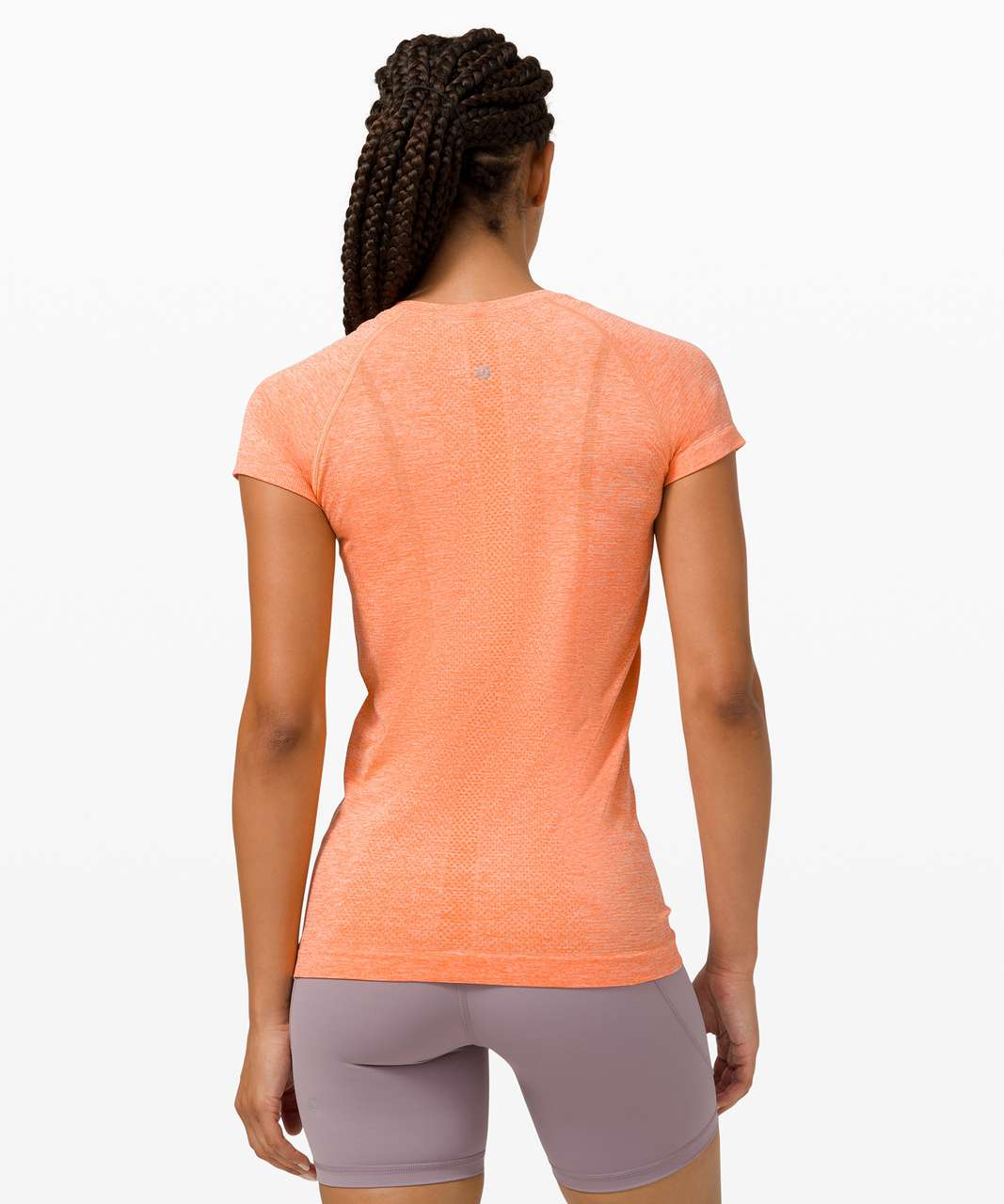 Lululemon Swiftly Tech Short Sleeve 2.0 - Amber Orange / White