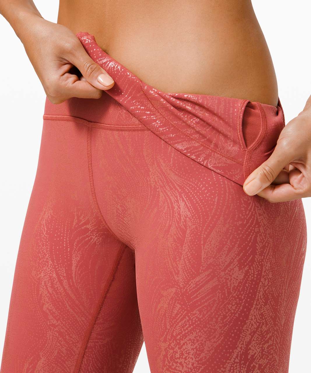 Lululemon Wunder Under High-Rise Tight 28 *Shine - Acclimatize Soft  Cranberry Pink Foil - lulu fanatics