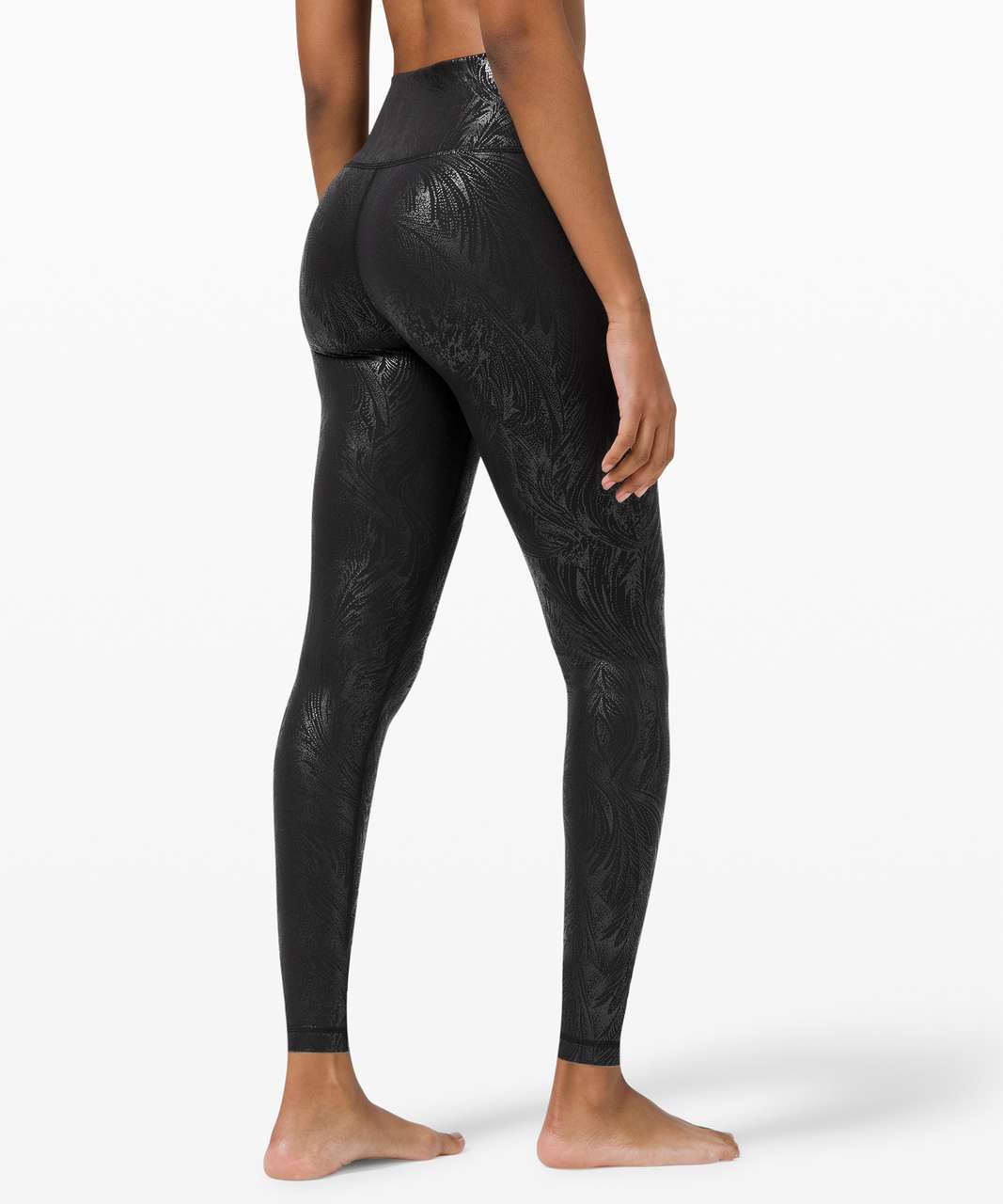 Lululemon Wunder Under High-Rise Tight 28 *Shine - Acclimatize Black Black  Foil - lulu fanatics