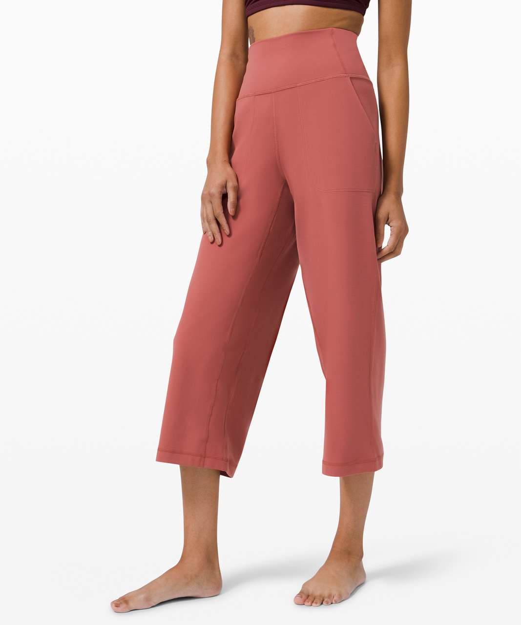 Lululemon Align Wide Leg Crop 23" - Soft Cranberry