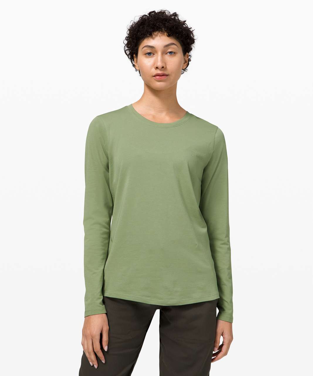 Lululemon Ever Ready Long Sleeve - Willow Green - lulu fanatics