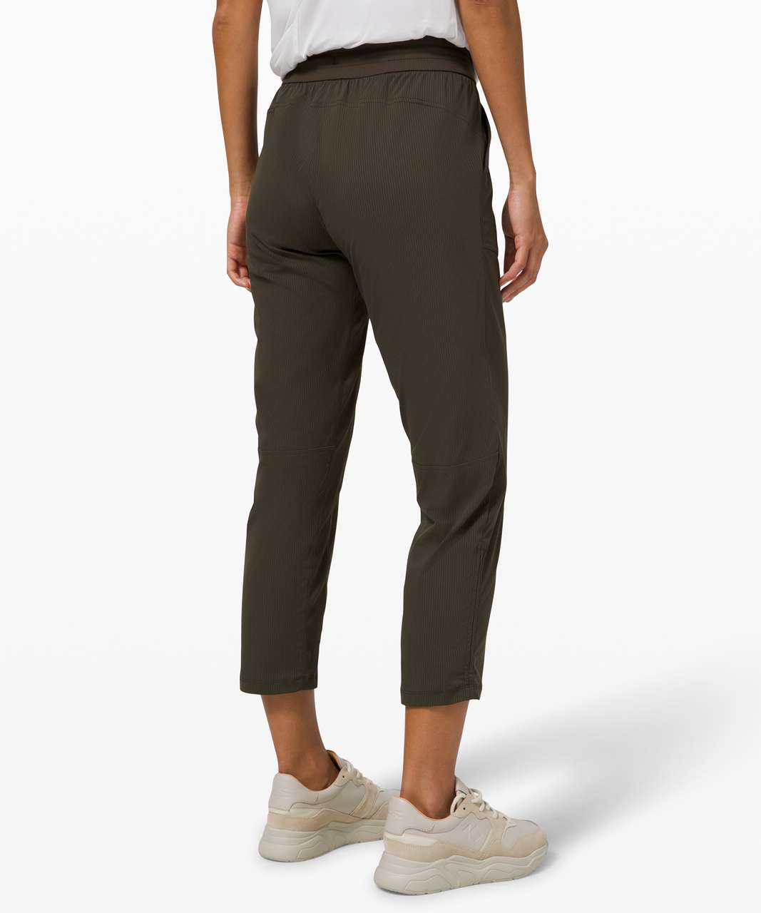 Lululemon Beyond the Studio Crop - Dark Olive - lulu fanatics