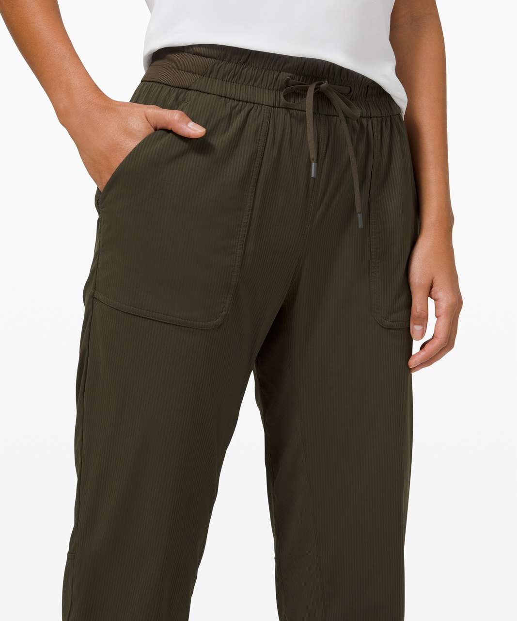 Lululemon Beyond the Studio Crop - Dark Olive